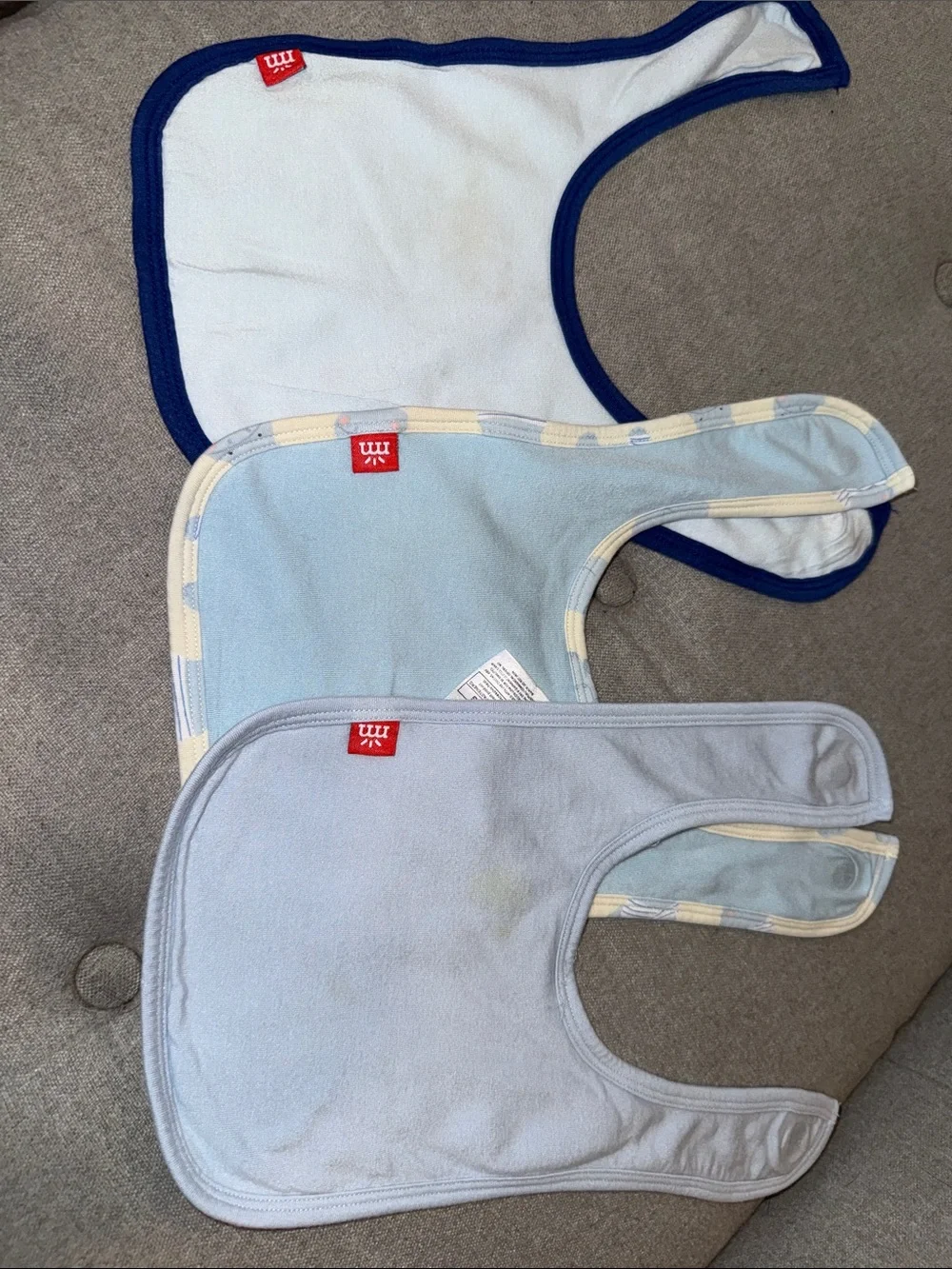 Magnetic Me 3 set Blue Baby Bibs Soft